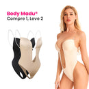 Madu® - Body Modelador Sem Costas Sustenta os Seios e Afina a Cintura (Kit 2 Unidades)
