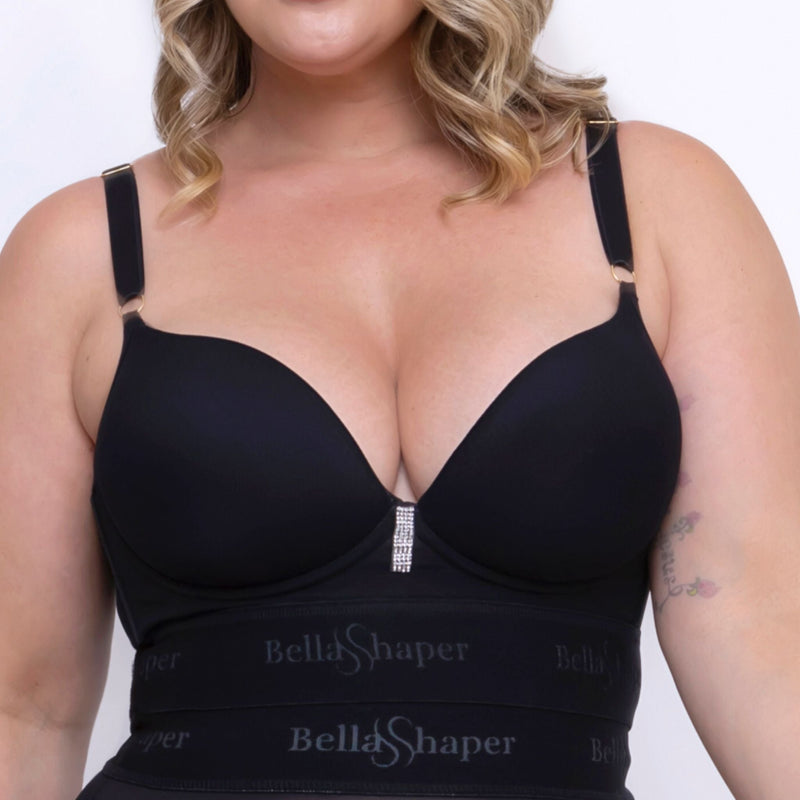 Sutiã modelador base larga com cós